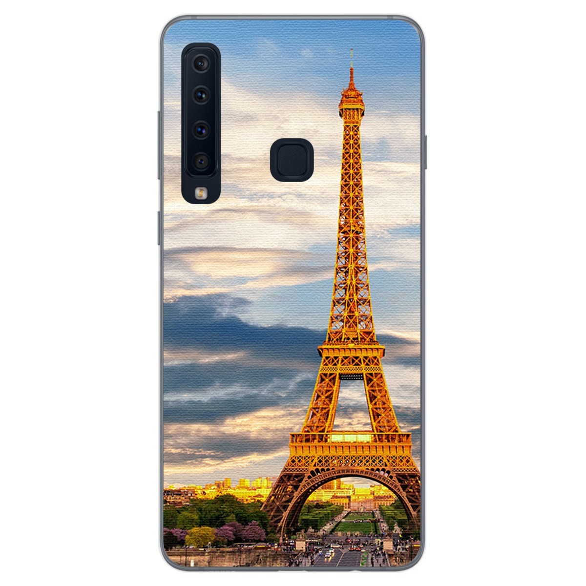Funda Gel Tpu para Samsung Galaxy A9 (2018) Diseño Paris Dibujos