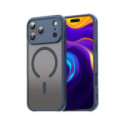 Funda magnética para Iphone 17 Pro Max (6.9) con borde Azul y protección de camara