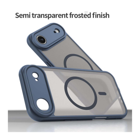 Funda magnética para Iphone 17 Air (6.5) con borde Azul y protección de camara