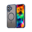 Funda magnética para Iphone 17 (6.3) con borde Azul y protección de camara