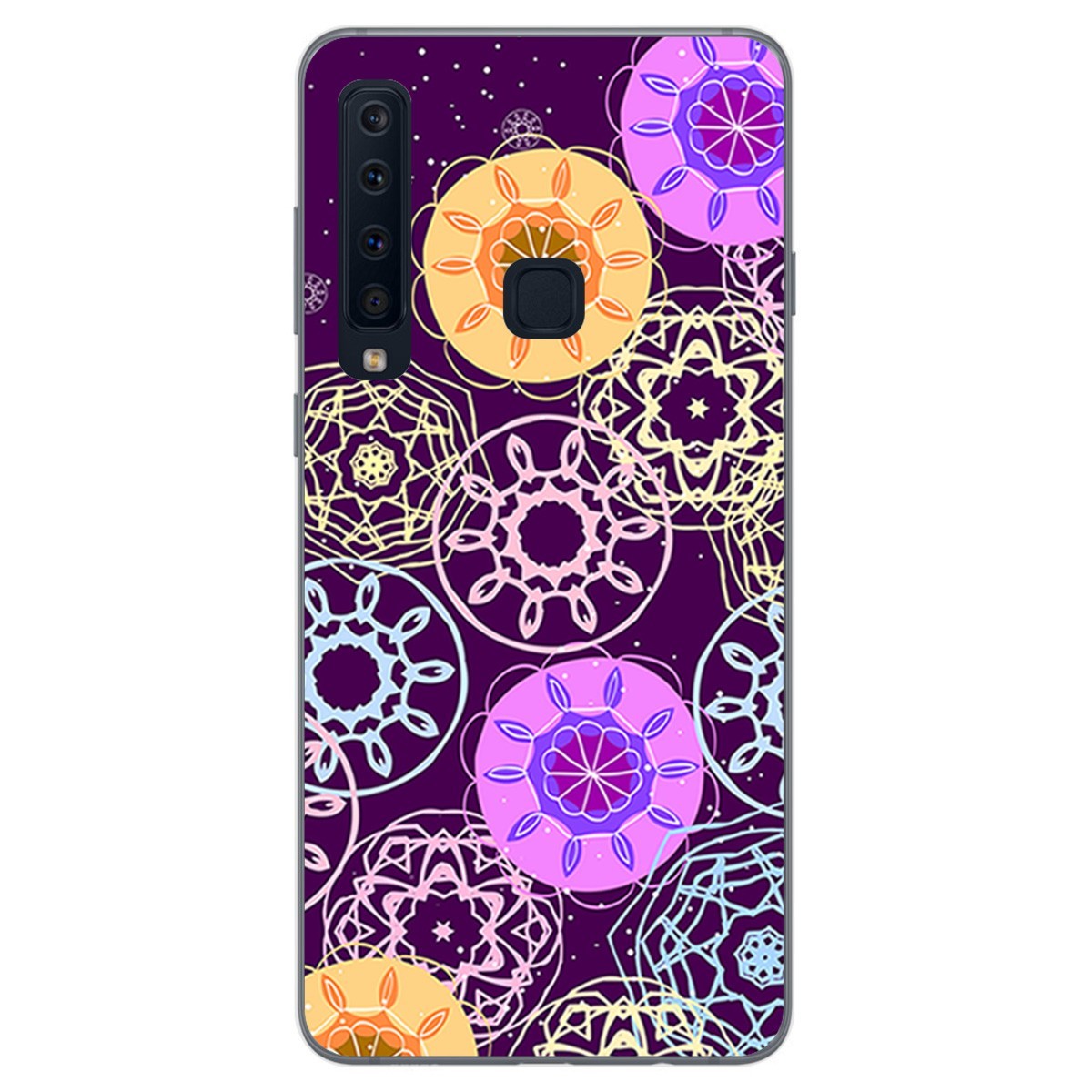 Funda Gel Tpu para Samsung Galaxy A9 (2018) Diseño Radial Dibujos