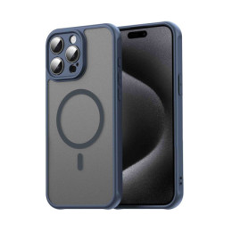 Funda magnética para Iphone 15 Pro (6.1) con borde Azul y protección de camara