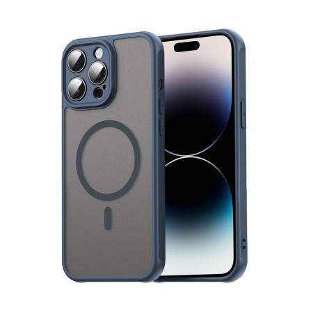 Funda magnética para iPhone 14 Pro (6.1) con borde Azul y protección de camara
