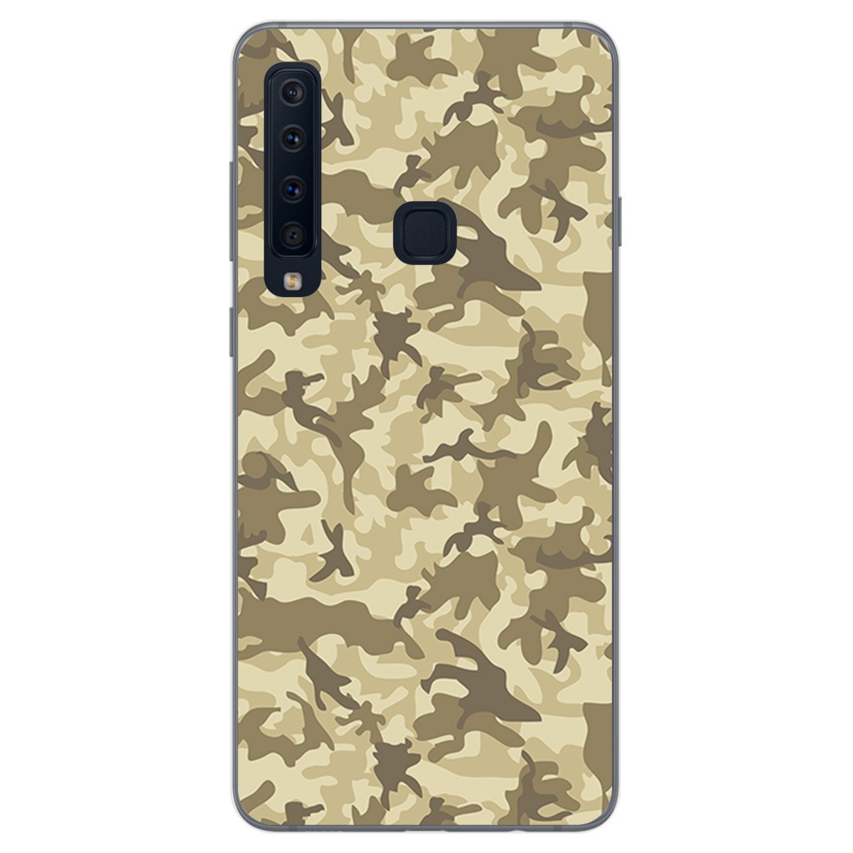 Funda Gel Tpu para Samsung Galaxy A9 (2018) Diseño Sand Camuflaje Dibujos