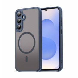Funda magnética para Samsung Galaxy S26 5G con borde Azul y protección de camara