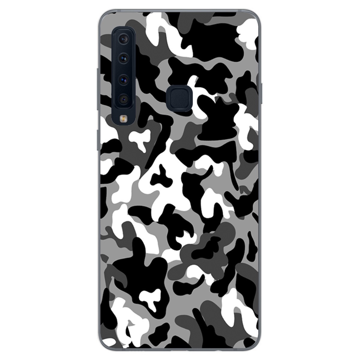 Funda Gel Tpu para Samsung Galaxy A9 (2018) Diseño Snow Camuflaje Dibujos
