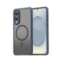 Funda magnética para Samsung Galaxy S25 Edge 5G con borde Azul y protección de camara