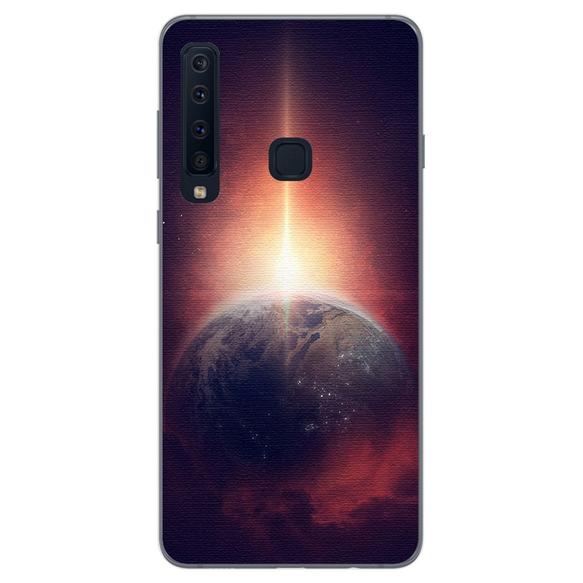 Funda Gel Tpu para Samsung Galaxy A9 (2018) Diseño Tierra Dibujos