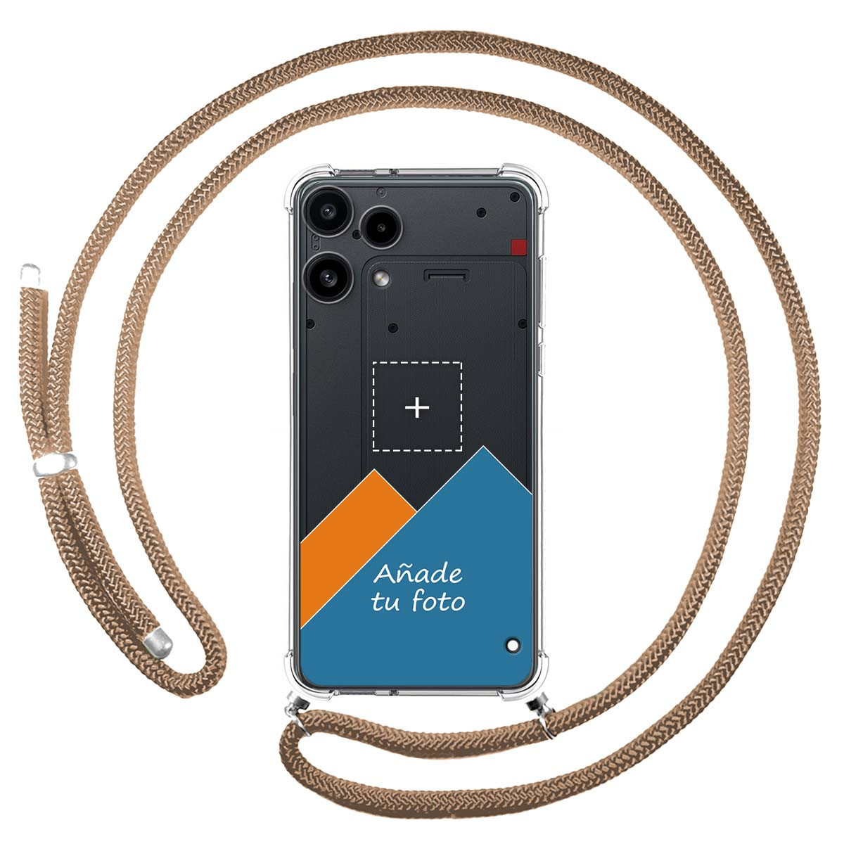 Personaliza tu Funda Colgante Transparente para Nothing Phone 3a Lite 5G con Cordon Camel Dibujo Personalizada