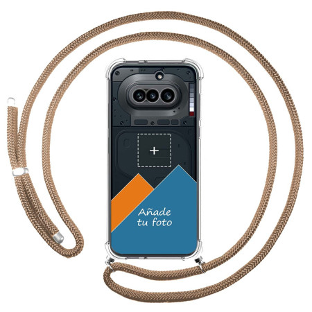 Personaliza tu Funda Colgante Transparente para Nothing Phone 4a 5G con Cordon Camel Dibujo Personalizada