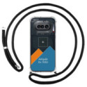 Personaliza tu Funda Colgante Transparente para Nothing Phone 4a 5G con Cordon Negro Dibujo Personalizada