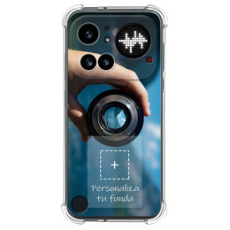 Personaliza tu Funda Silicona AntiGolpes Transparente con tu Fotografía para Nothing Phone 4a Pro 5G Dibujo Personalizada