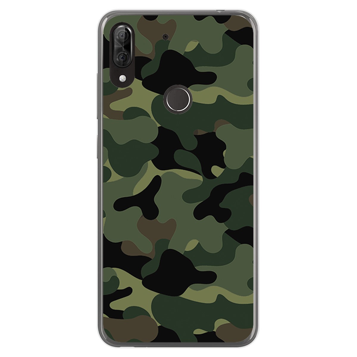 Funda Gel Tpu para Wiko View2 Plus diseño Camuflaje Dibujos