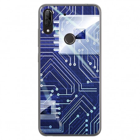 Funda Gel Tpu para Wiko View2 Plus diseño Circuito Dibujos