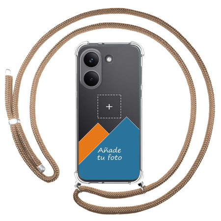 Personaliza tu Funda Colgante Transparente para Xiaomi Poco X8 Pro 5G con Cordon Camel Dibujo Personalizada