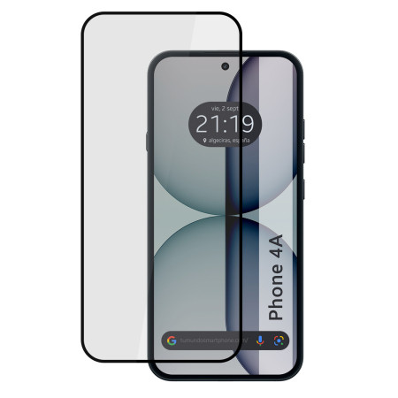 Protector Cristal Templado Completo 5D Full Glue Negro para Nothing Phone 4a 5G Vidrio