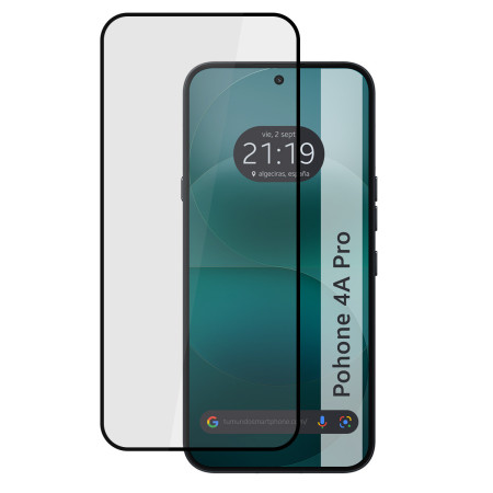 Protector Cristal Templado Completo 5D Full Glue Negro para Nothing Phone 4a Pro 5G Vidrio