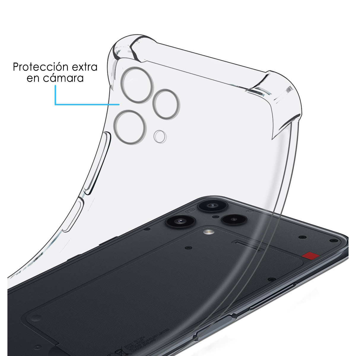 Funda Silicona Antigolpes Transparente para...