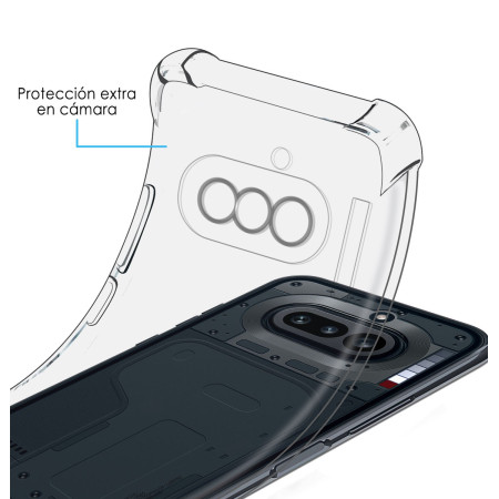 Funda Silicona Antigolpes Transparente para Nothing Phone 4a 5G