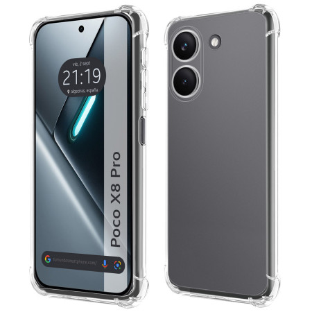 Funda Silicona Antigolpes Transparente para Xiaomi Poco X8 Pro 5G