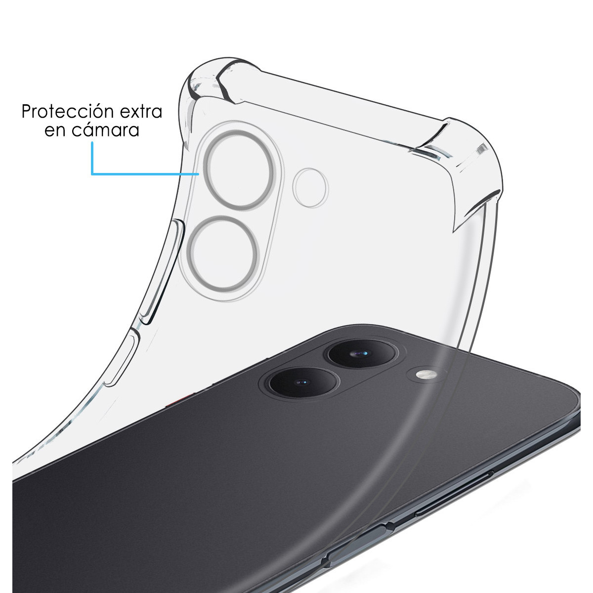 Funda Silicona Antigolpes Transparente para...