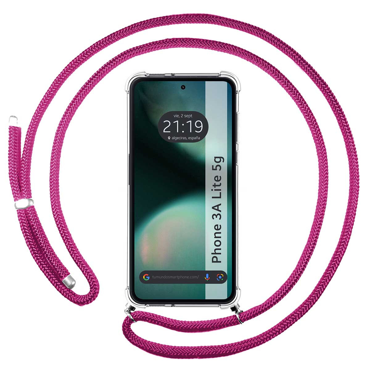 Funda Colgante Transparente para Nothing Phone...