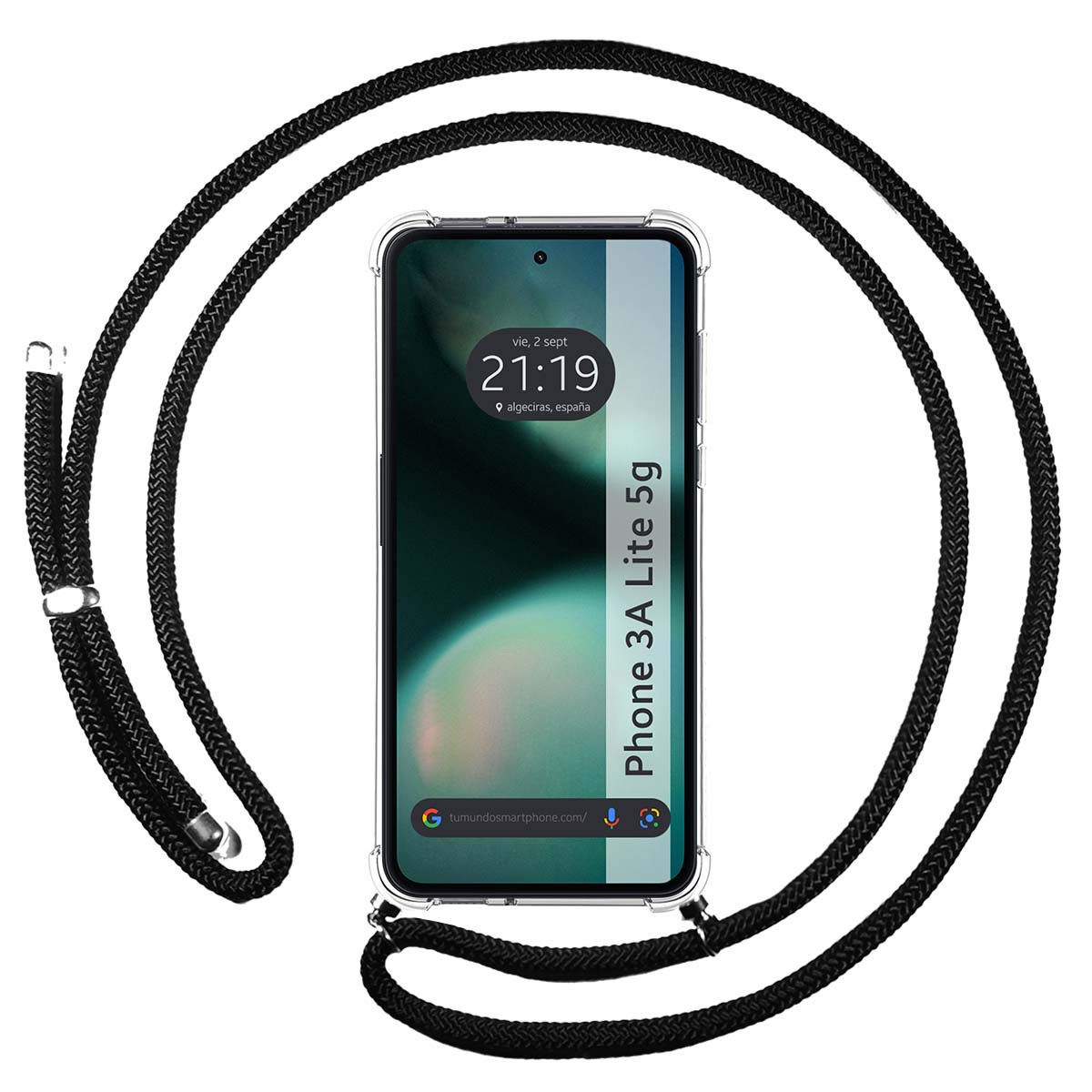 Funda Colgante Transparente para Nothing Phone...