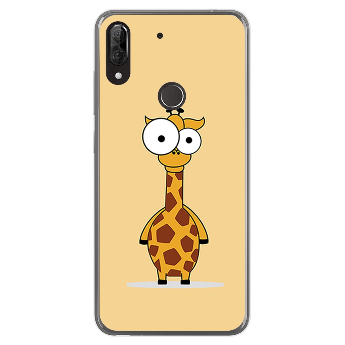 Funda Gel Tpu para Wiko View2 Plus diseño Jirafa Dibujos
