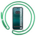 Funda Colgante Transparente para Nothing Phone 4a Pro 5G con Cordon Verde Agua