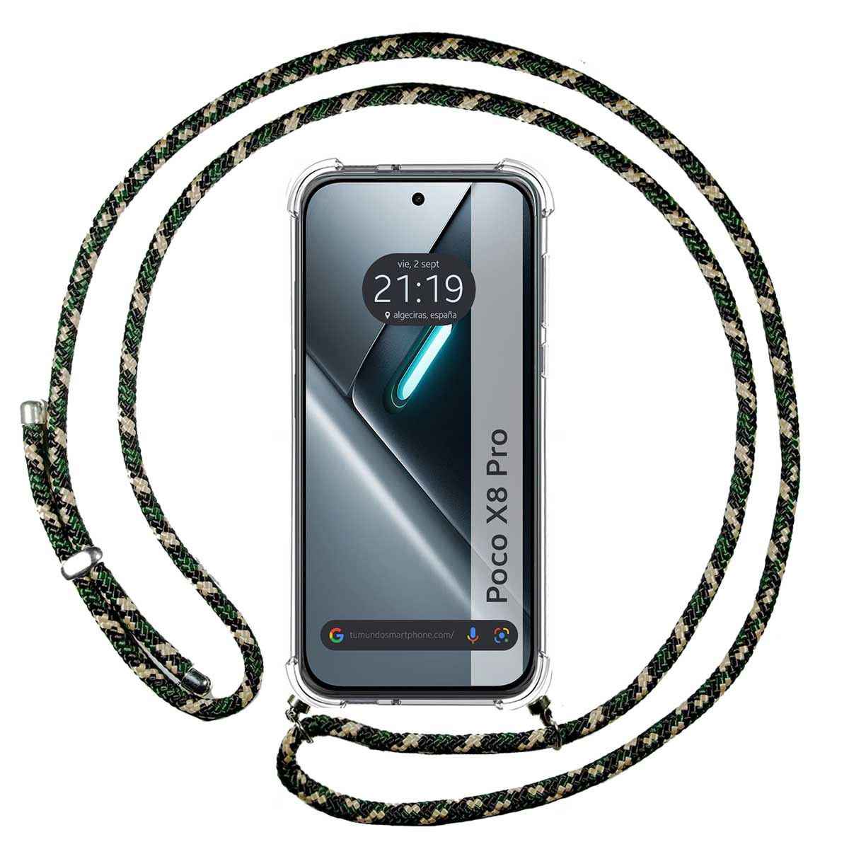 Funda Colgante Transparente para Xiaomi Poco X8...