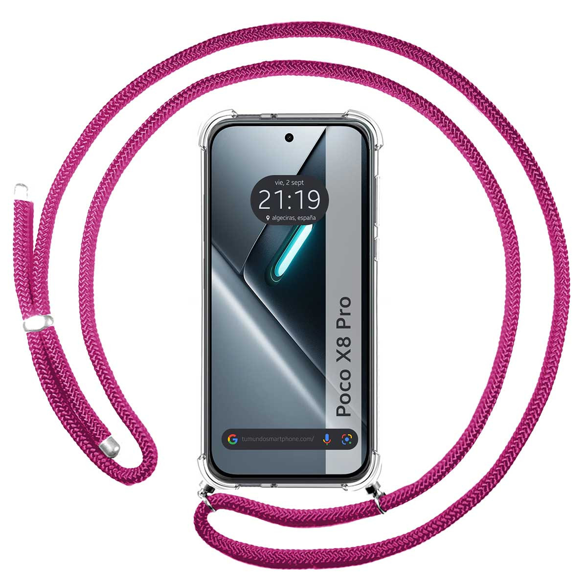 Funda Colgante Transparente para Xiaomi Poco X8...
