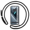Funda Colgante Transparente para Xiaomi Poco X8 Pro 5G con Cordon Negro