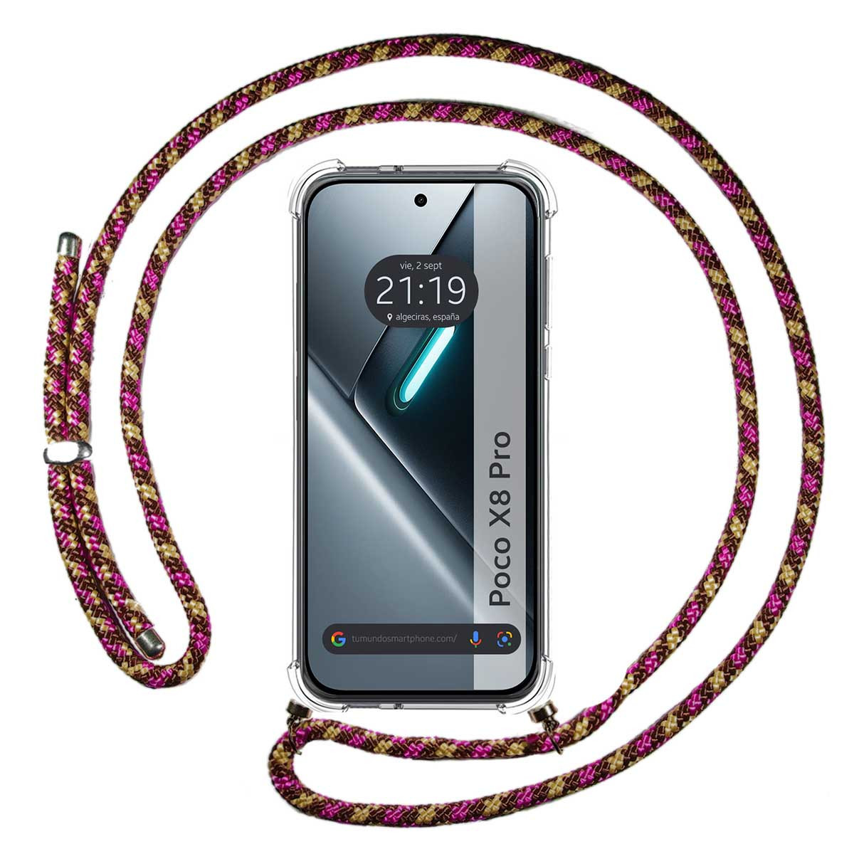 Funda Colgante Transparente para Xiaomi Poco X8...