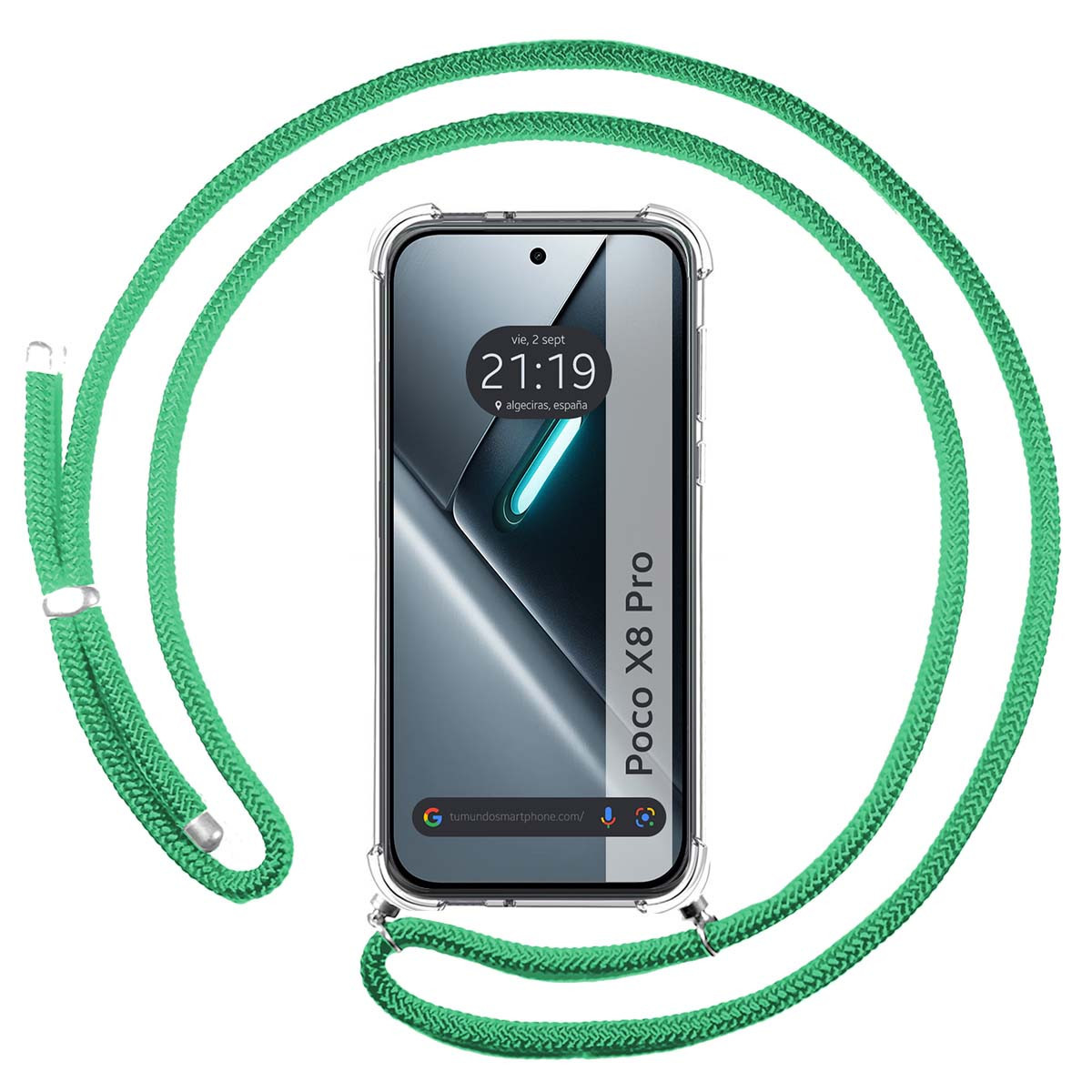 Funda Colgante Transparente para Xiaomi Poco X8...