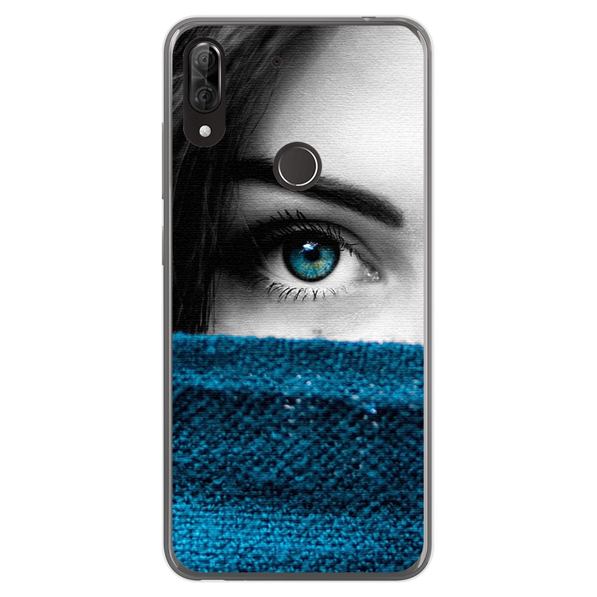 Funda Gel Tpu para Wiko View2 Plus diseño Ojo Dibujos