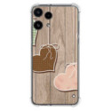 Funda Silicona Antigolpes para Nothing Phone 3a Lite 5G diseño Corazones Madera Dibujos