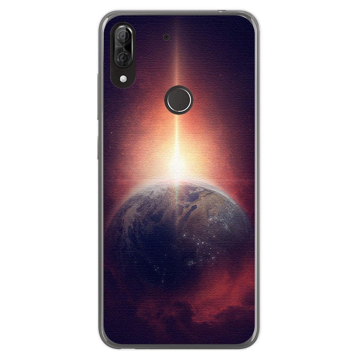 Funda Gel Tpu para Wiko View2 Plus diseño Tierra Dibujos