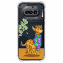 Funda Silicona Antigolpes Transparente para Nothing Phone 4a 5G diseño Jirafa Dibujos