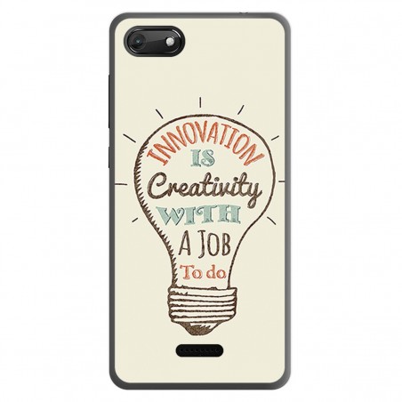 Funda Gel Tpu para Wiko Harry2 diseño Creativity Dibujos