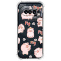 Funda Silicona Antigolpes para Nothing Phone 4a 5G diseño Cerdos Dibujos