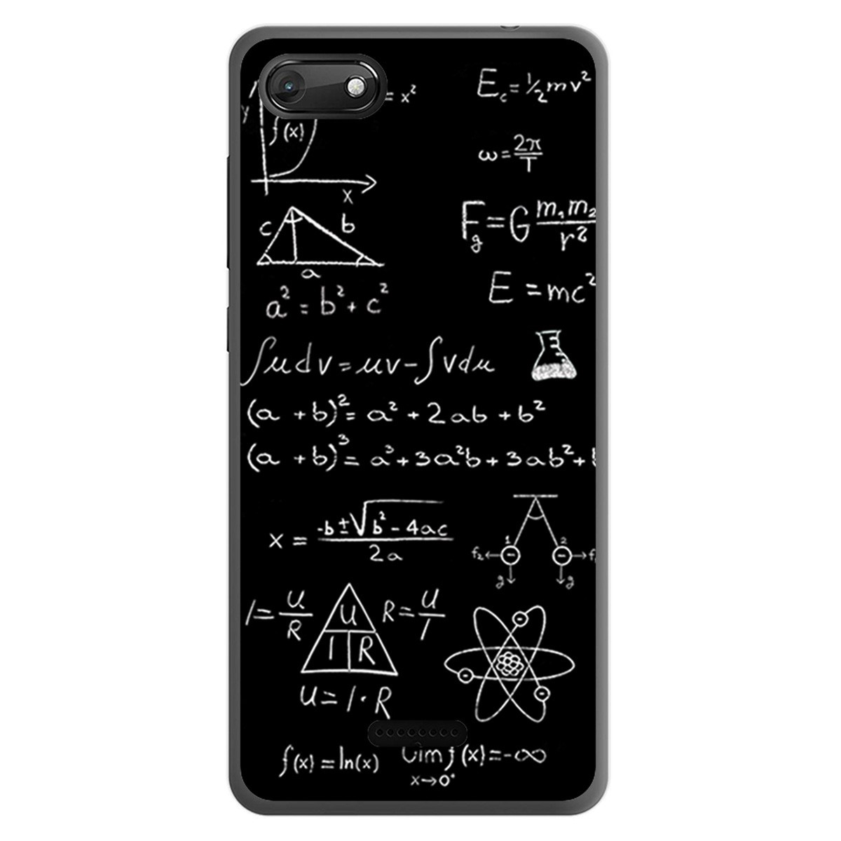 Funda Gel Tpu para Wiko Harry2 diseño Formulas Dibujos