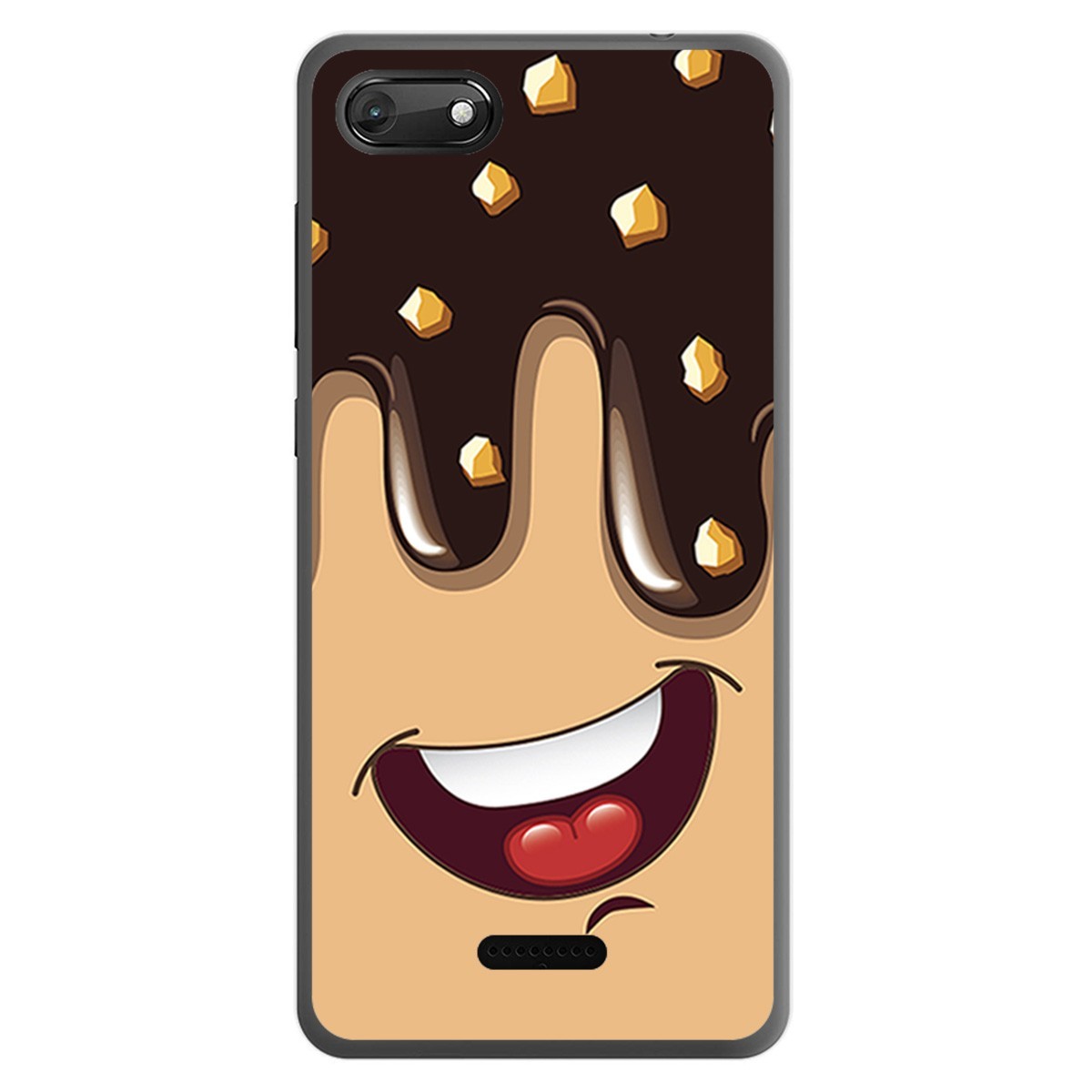Funda Gel Tpu para Wiko Harry2 diseño Helado Chocolate Dibujos