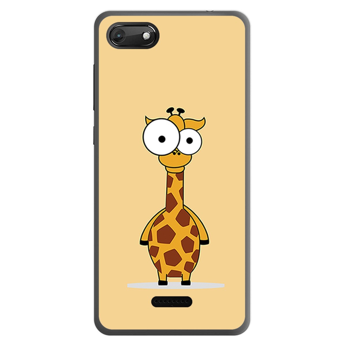 Funda Gel Tpu para Wiko Harry2 diseño Jirafa Dibujos