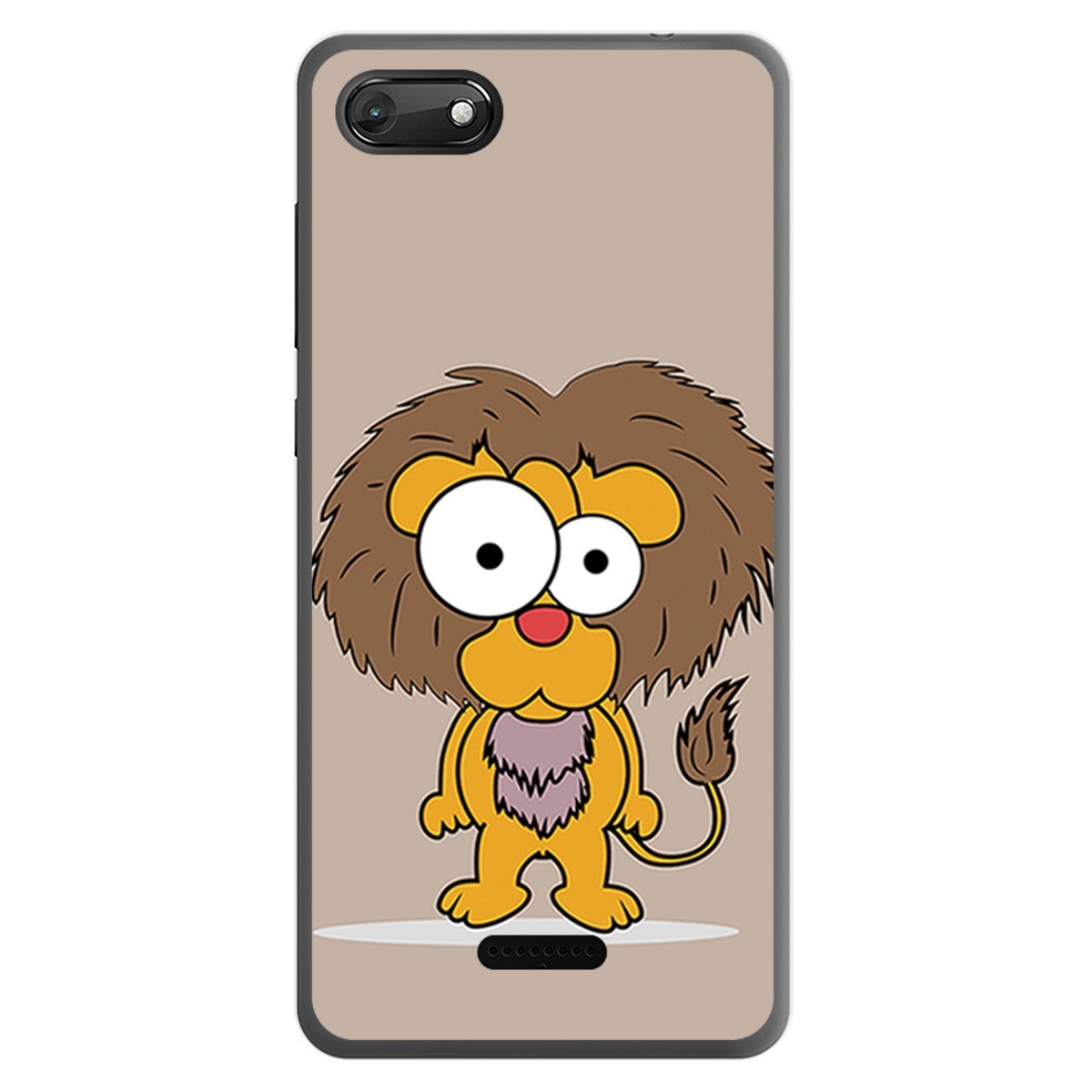 Funda Gel Tpu para Wiko Harry2 diseño Leon Dibujos