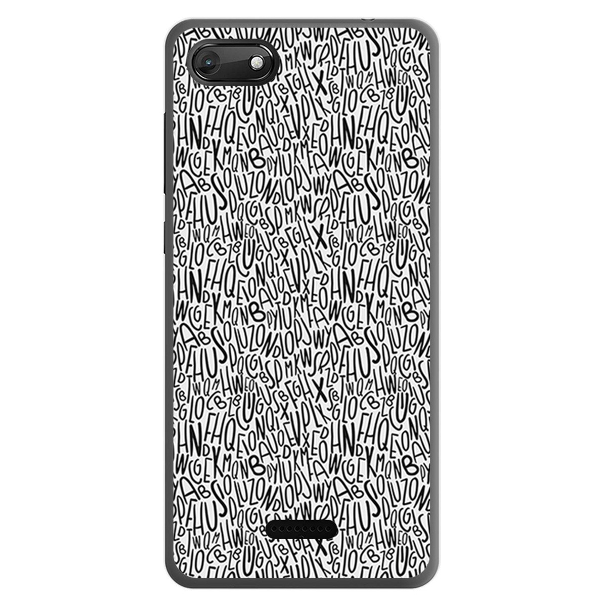 Funda Gel Tpu para Wiko Harry2 diseño Letras Dibujos