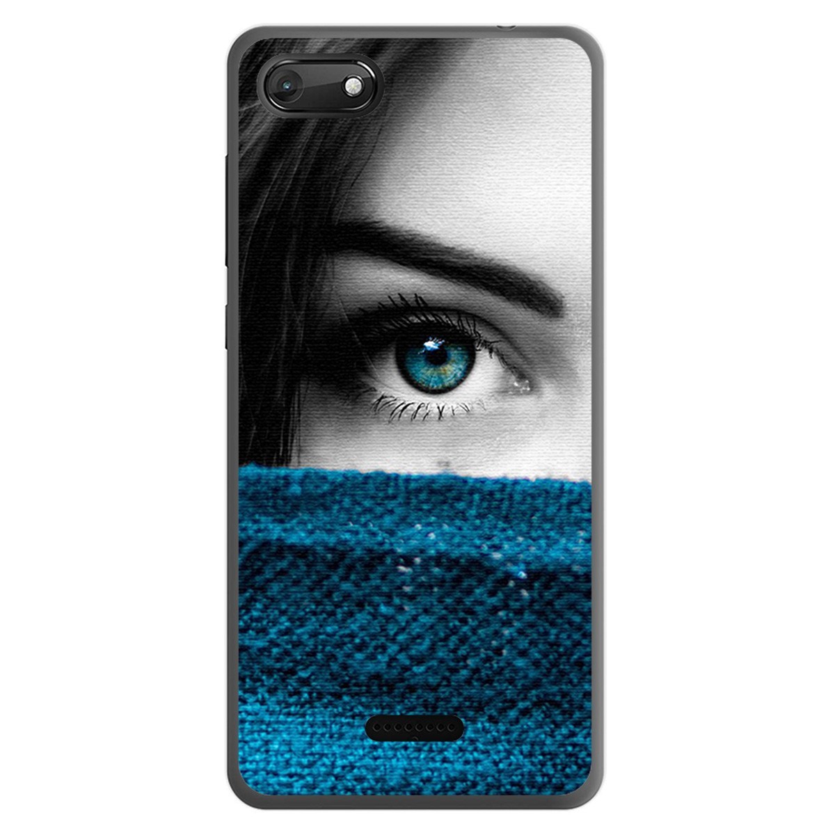 Funda Gel Tpu para Wiko Harry2 diseño Ojo Dibujos