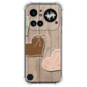 Funda Silicona Antigolpes para Nothing Phone 4a Pro 5G diseño Corazones Madera Dibujos
