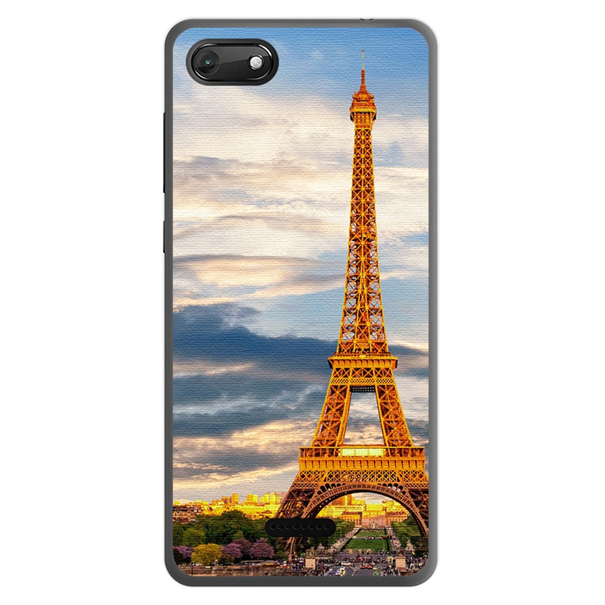 Funda Gel Tpu para Wiko Harry2 diseño Paris Dibujos