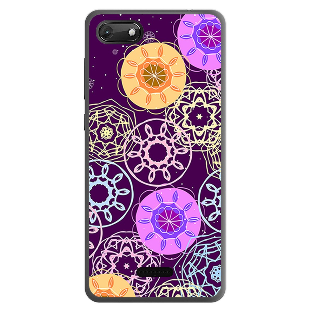 Funda Gel Tpu para Wiko Harry2 diseño Radial Dibujos
