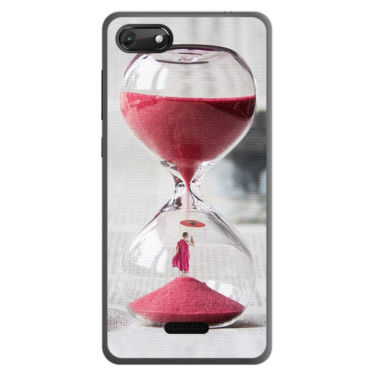Funda Gel Tpu para Wiko Harry2 diseño Reloj Dibujos